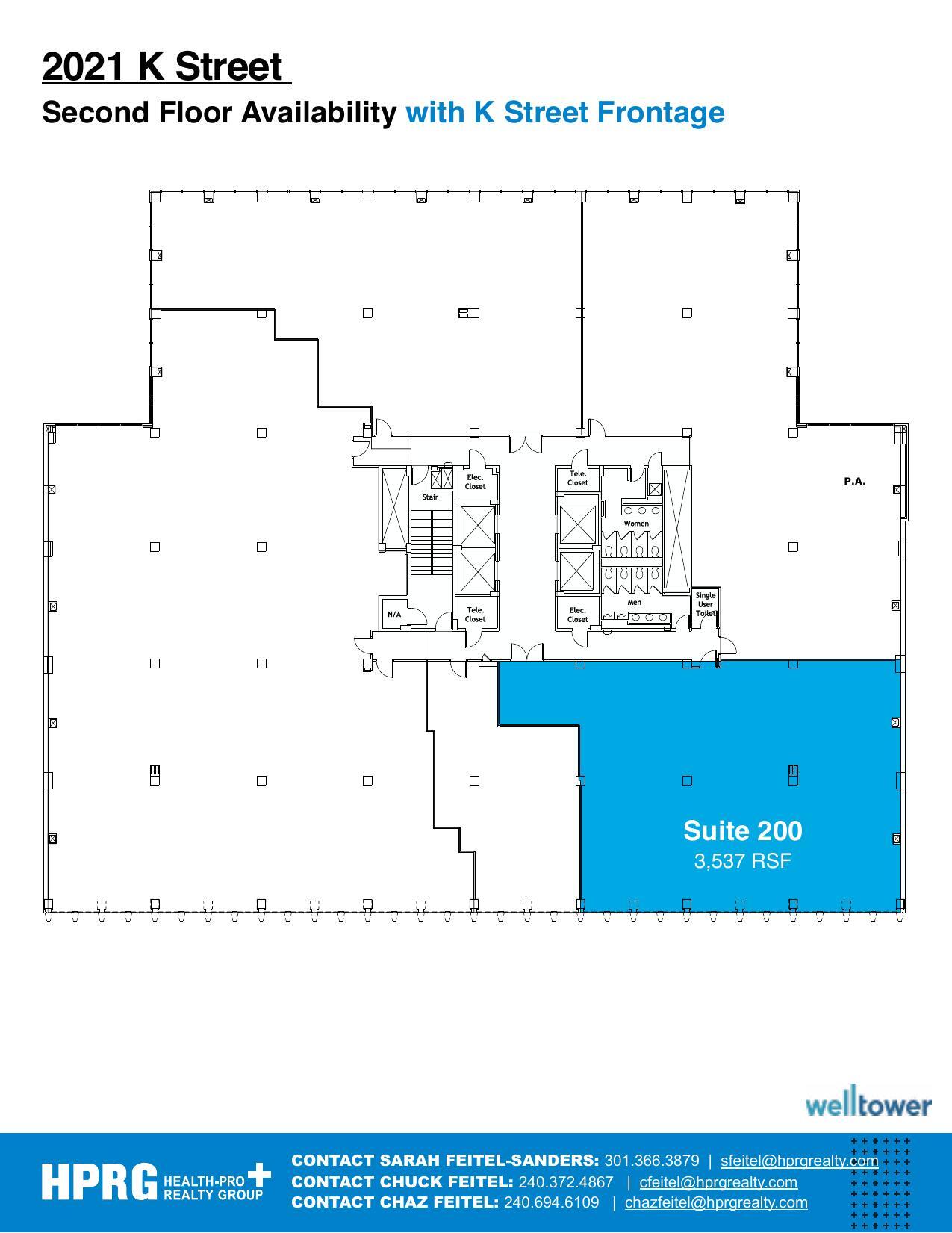 2021 K St NW, Washington, DC for lease Floor Plan- Image 1 of 1