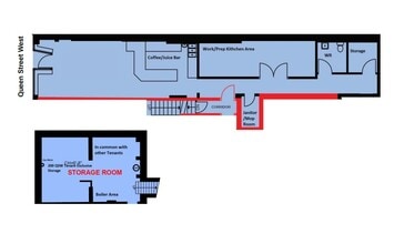 198-200 Queen St W, Toronto, ON for lease Floor Plan- Image 1 of 1