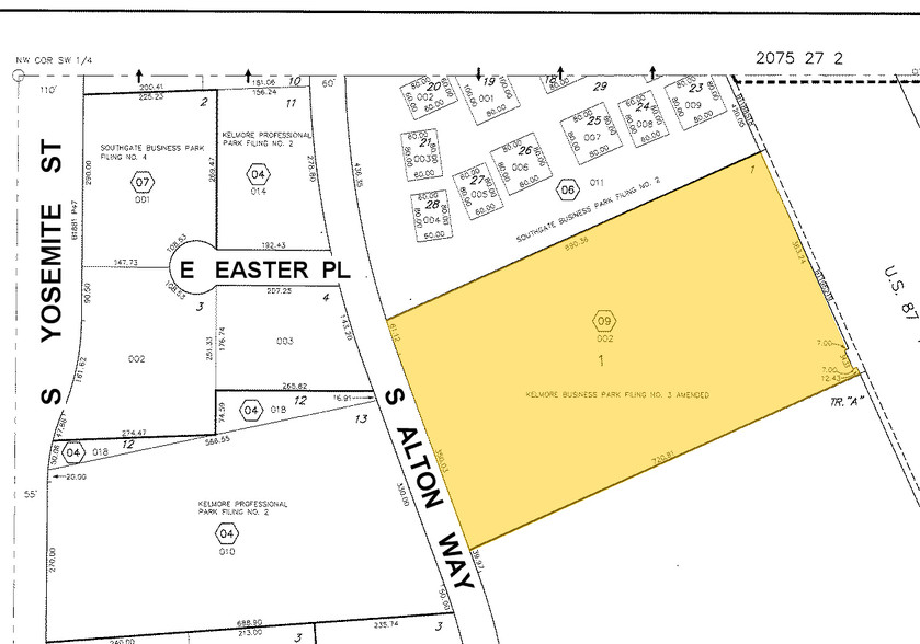 7200 S Alton Way, Centennial, CO for lease - Plat Map - Image 2 of 15