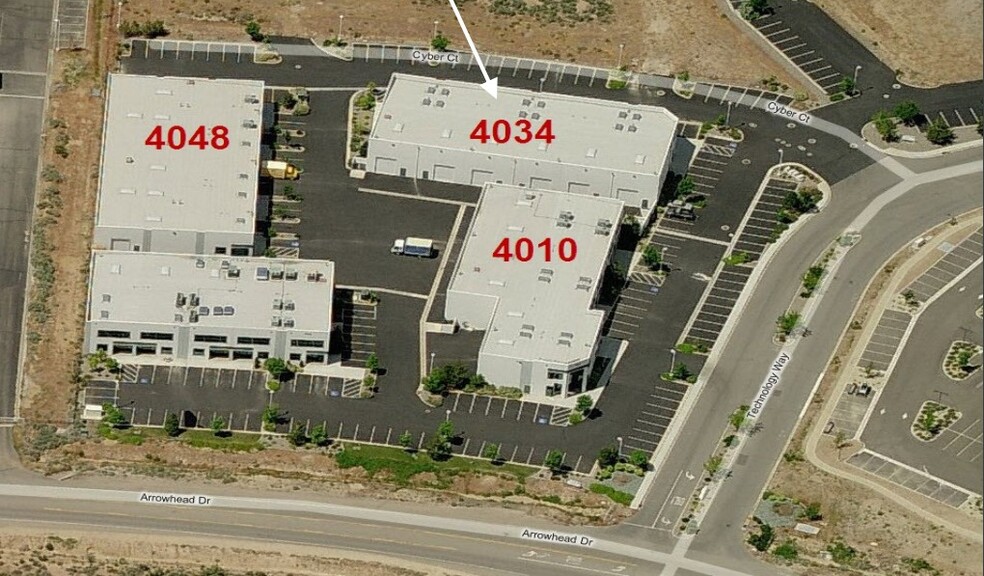 4034 Technology Way, Carson City, NV for lease - Aerial - Image 2 of 4