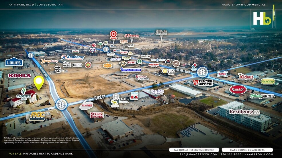 Fair Park Boulevard, Jonesboro, AR for sale - Aerial - Image 3 of 4
