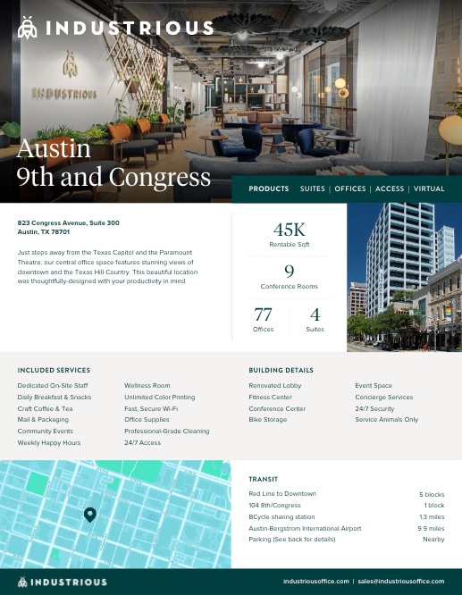 823 Congress Ave, Austin, TX for lease Floor Plan- Image 1 of 8