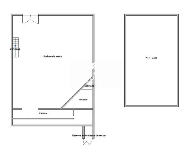 Retail in Romans-sur-Isère for lease - Floor Plan - Image 2 of 2