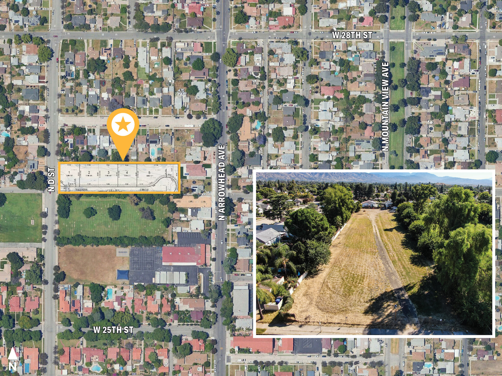 2711 D St, San Bernardino, CA for sale Aerial- Image 1 of 7