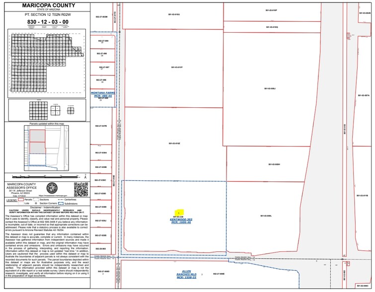 6075 N Cotton Ln, Waddell, AZ for lease - Plat Map - Image 3 of 3