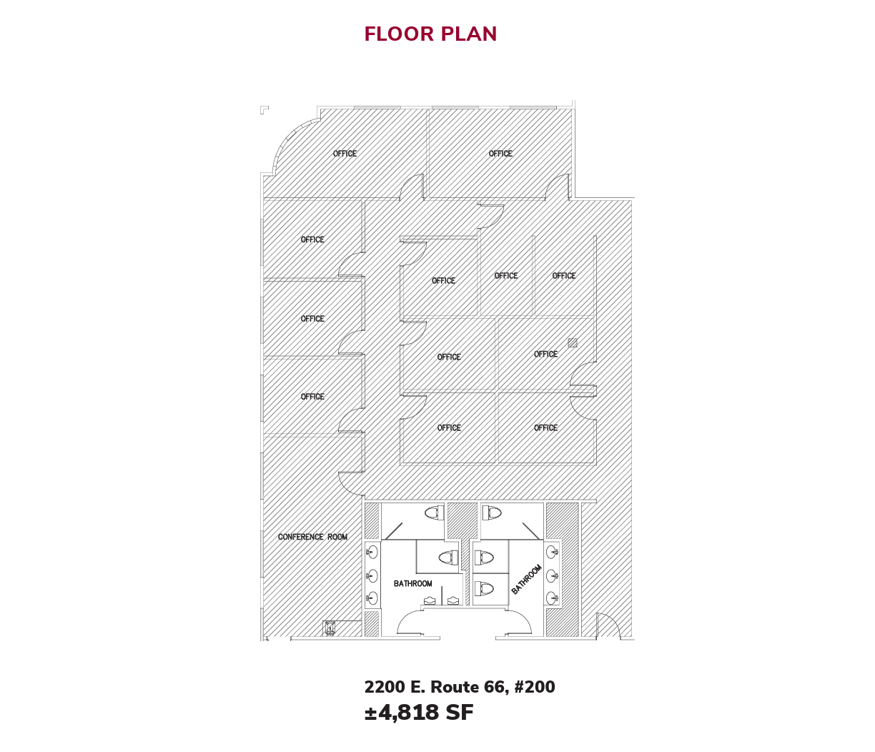 2200 E Route 66, Glendora, CA for lease Floor Plan- Image 1 of 1