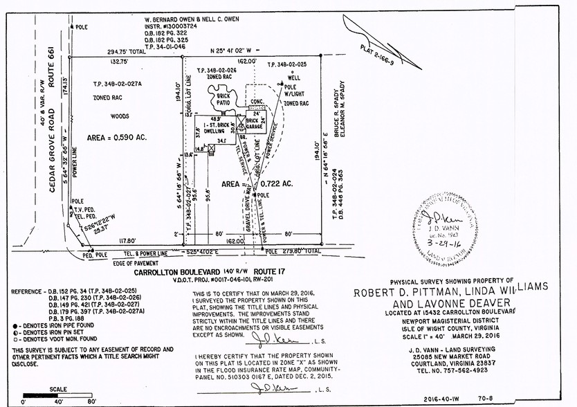 15432 Carrollton Blvd, Carrollton, VA for lease - Plat Map - Image 1 of 18