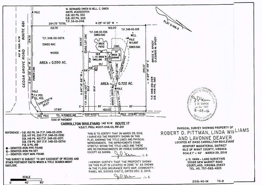 15432 Carrollton Blvd, Carrollton, VA for sale - Plat Map - Image 2 of 16