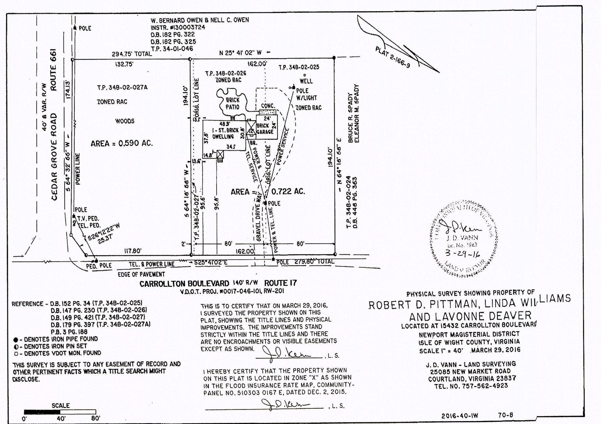 15432 Carrollton Blvd, Carrollton, VA for lease Plat Map- Image 1 of 19