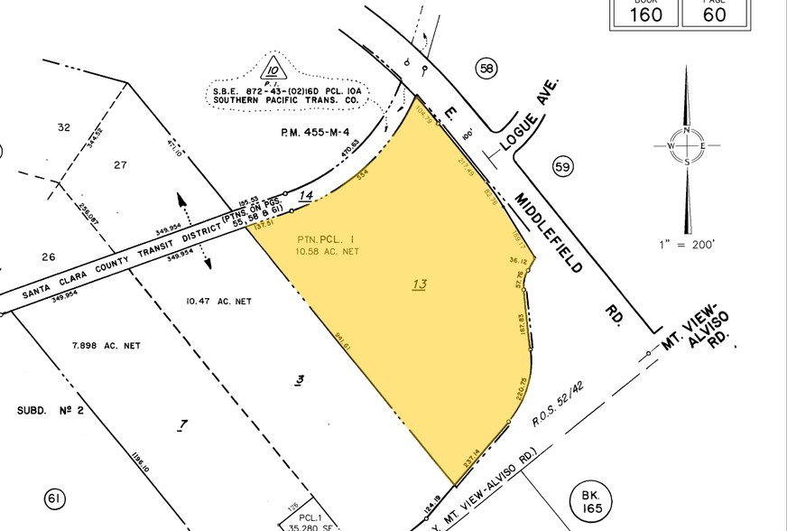 675 E Middlefield Rd, Mountain View, CA for sale - Plat Map - Image 1 of 1