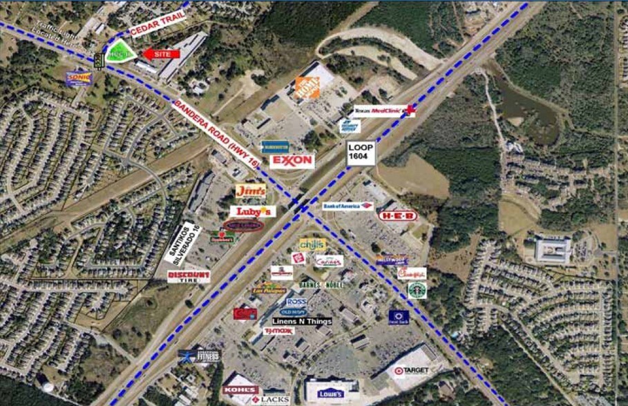 12340 Bandera Rd, Helotes, TX for sale - Aerial - Image 1 of 1