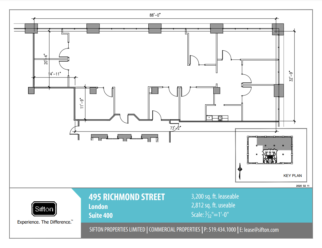 495 Richmond St, London, ON for lease Floor Plan- Image 1 of 1