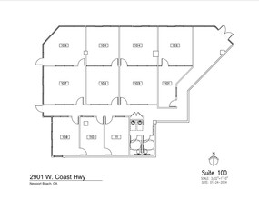 2901 W Coast Hwy, Newport Beach, CA for lease Floor Plan- Image 1 of 1