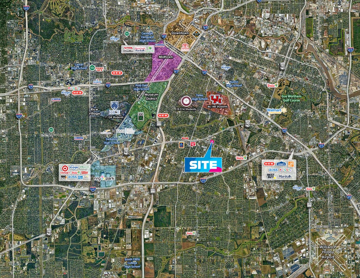 NEQ Griggs Rd, Houston, TX 77021 Griggs Road Shopping Center