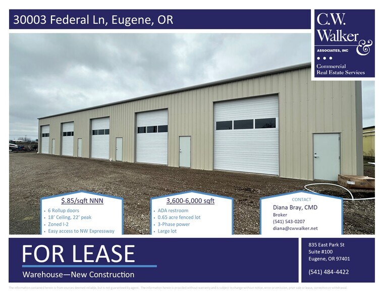 30003 Federal Ln, Eugene, OR for lease - Building Photo - Image 1 of 6