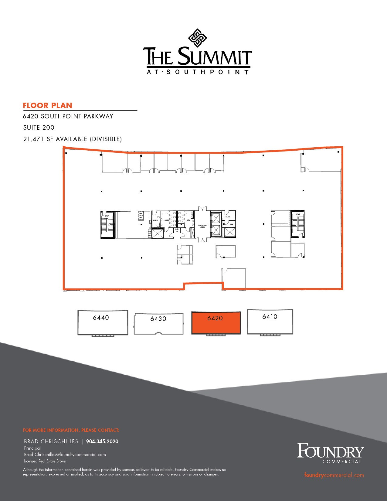6420 Southpoint Pky, Jacksonville, FL for lease Floor Plan- Image 1 of 4