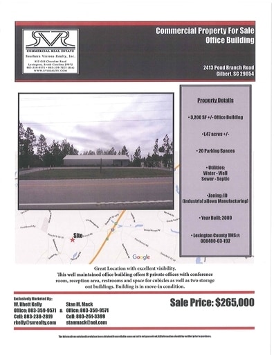 2413 Pond Branch Rd, Leesville, SC for sale - Primary Photo - Image 1 of 1