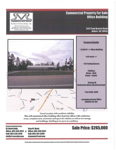 2413 Pond Branch Rd, Leesville, SC for sale Primary Photo- Image 1 of 1