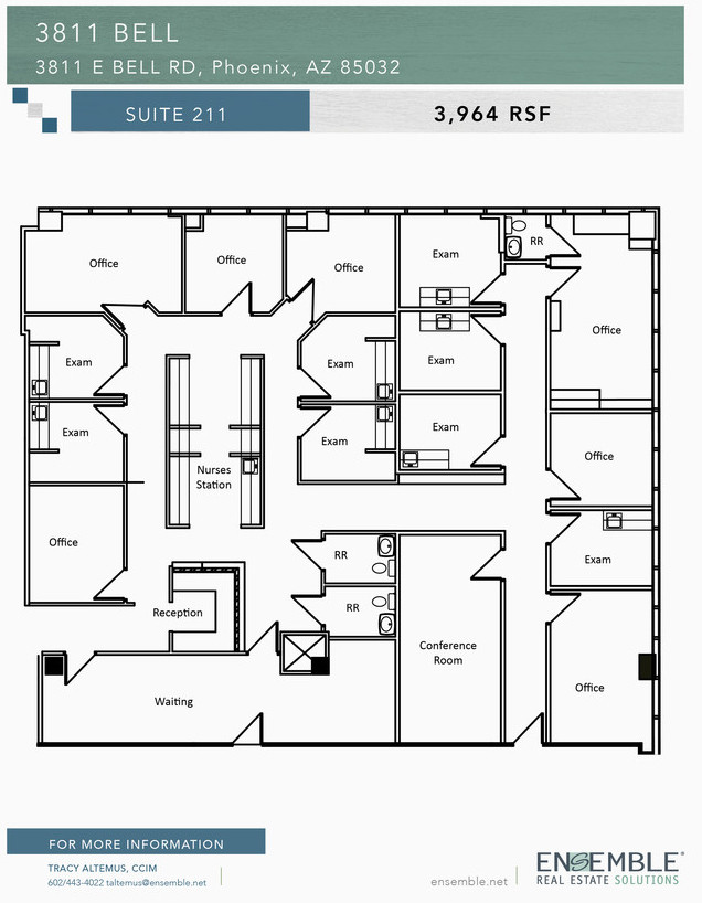 3811 E Bell Rd, Phoenix, AZ for lease Floor Plan- Image 1 of 1