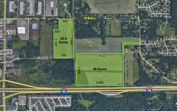 6209 W N Ave, Kalamazoo, MI - AERIAL  map view