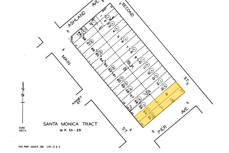 2941-2943 Main St, Santa Monica, CA for sale - Plat Map - Image 2 of 3