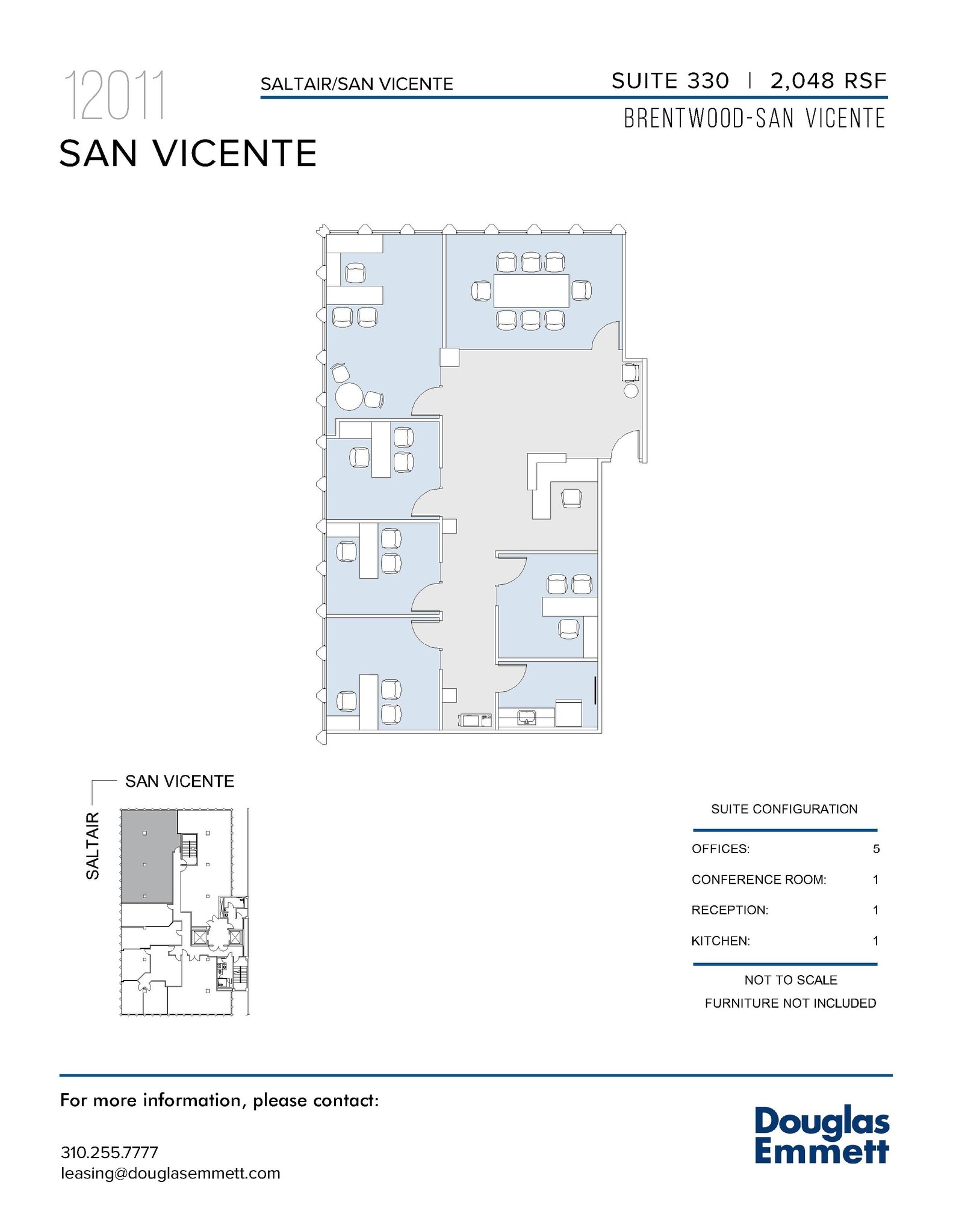 12011 San Vicente Blvd, Los Angeles, CA for lease Floor Plan- Image 1 of 1
