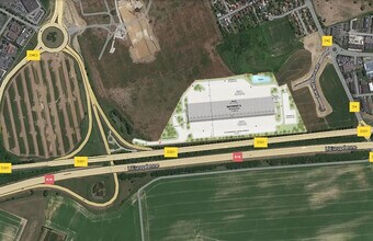 Champagne-sur-Oise, VDO - AERIAL map view