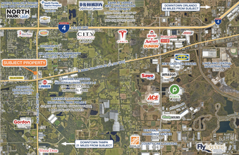 709 N Park Rd, Plant City, FL - aerial  map view