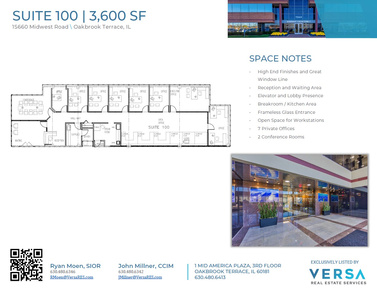 1S660 Midwest Rd, Oakbrook Terrace, IL for lease Interior Photo- Image 1 of 1