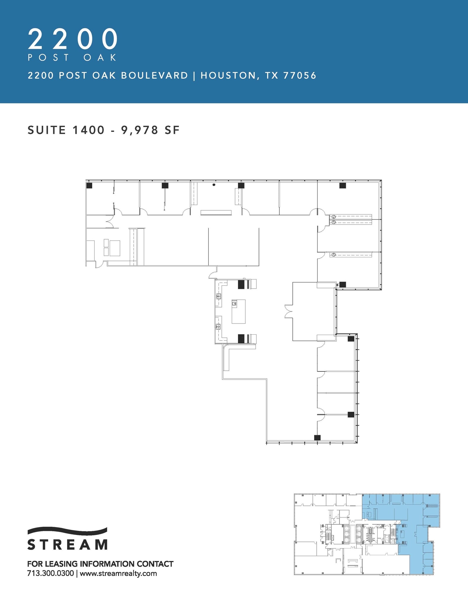 2200 Post Oak Blvd, Houston, TX for lease Floor Plan- Image 1 of 1