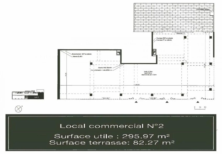 Retail in Sathonay-Camp for lease - Floor Plan - Image 2 of 2
