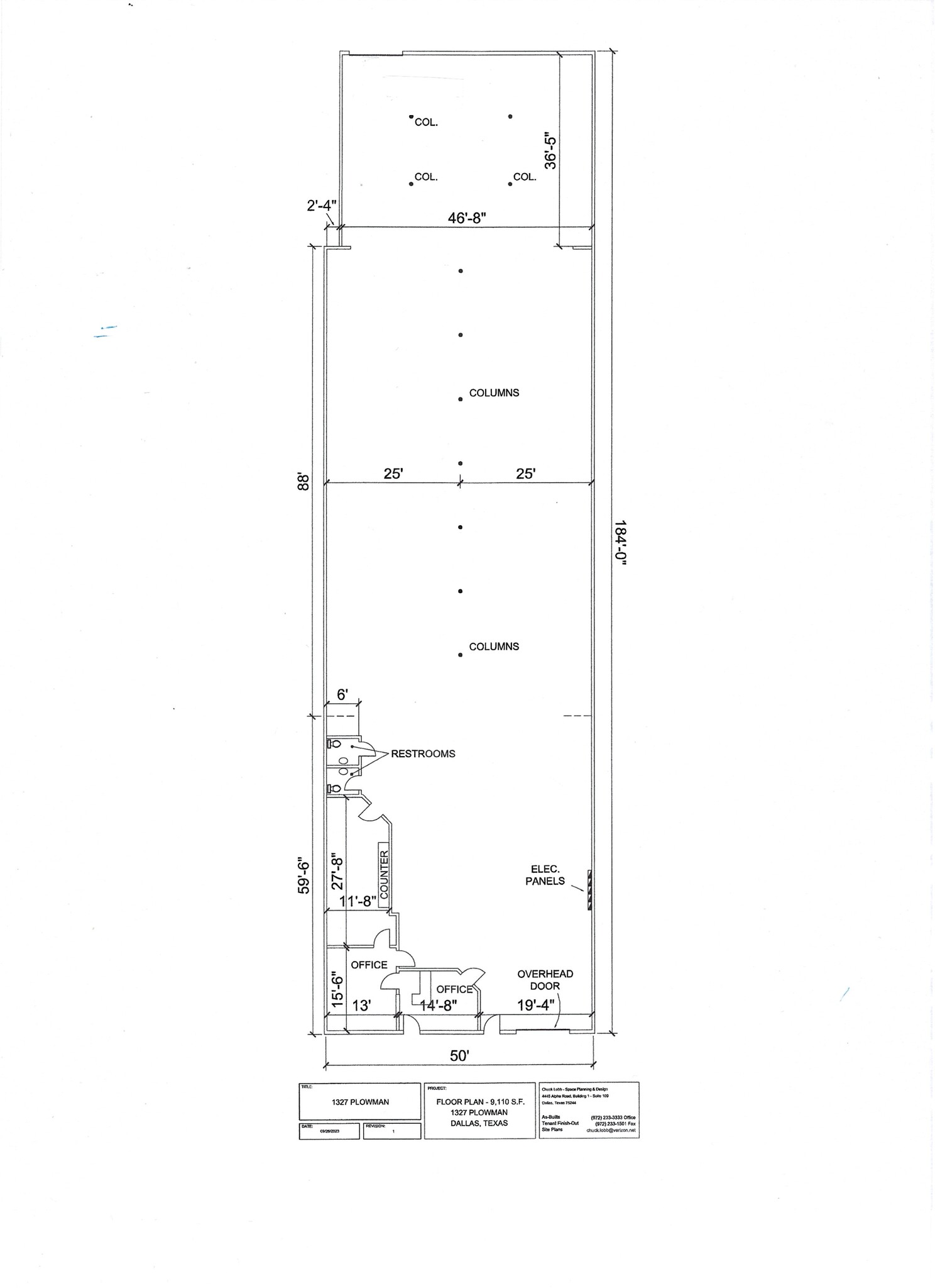 1327 Plowman Ave, Dallas, TX for lease Site Plan- Image 1 of 1