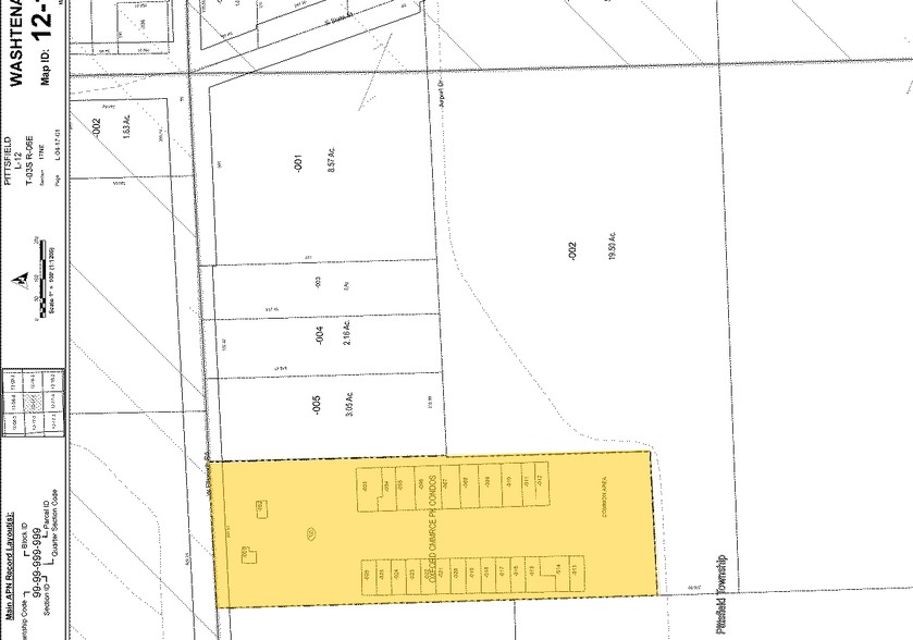 719 W Ellsworth Rd, Ann Arbor, MI for sale - Plat Map - Image 2 of 5