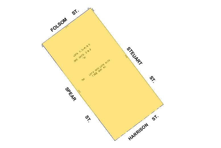 345 Spear St, San Francisco, CA for sale Plat Map- Image 1 of 1