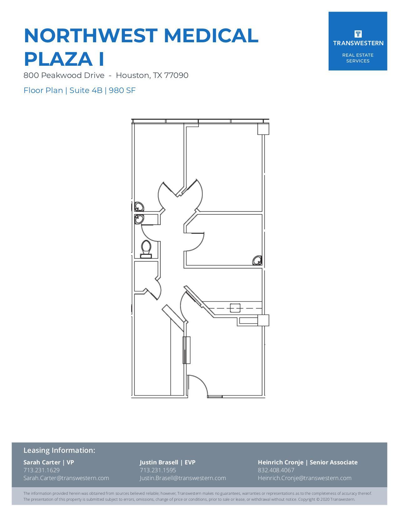 800 Peakwood Dr, Houston, TX for lease Floor Plan- Image 1 of 1