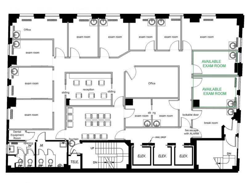 160 Broadway, New York, NY for lease Floor Plan- Image 1 of 8