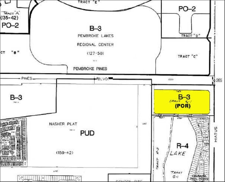11210-11300 Pines Blvd, Pembroke Pines, FL for lease - Plat Map - Image 3 of 19