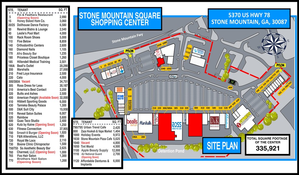 5370 Stone Mountain Hwy, Stone Mountain, GA for lease - Site Plan - Image 1 of 11