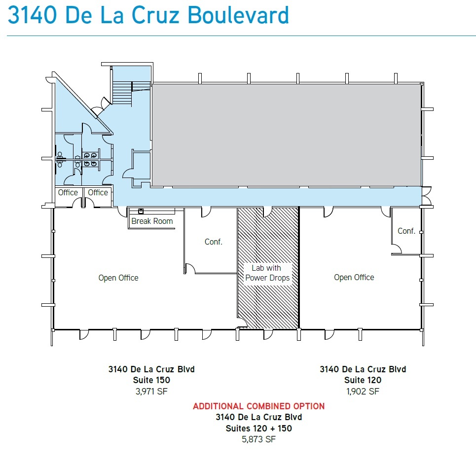 3100 De la Cruz Blvd, Santa Clara, CA for lease Floor Plan- Image 1 of 1