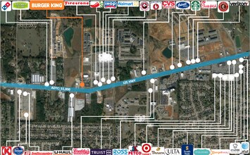 8670 Hwy 72 w, Madison, AL - aerial  map view