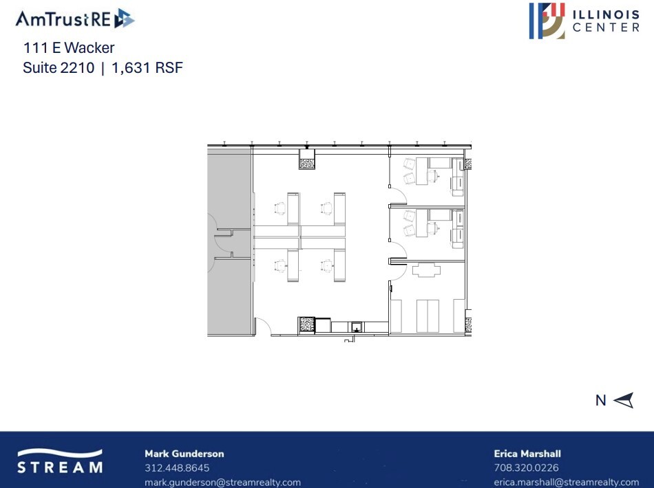 111 E Wacker Dr, Chicago, IL for lease Floor Plan- Image 1 of 1