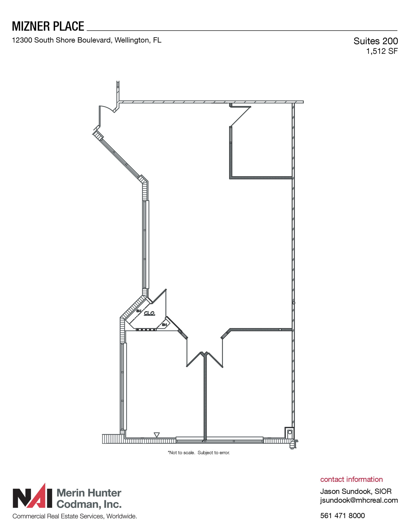12300 S Shore Blvd, Wellington, FL for lease Floor Plan- Image 1 of 2