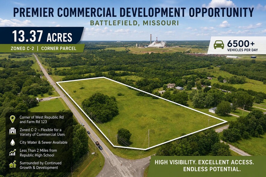 W Republic Rd & Farm Rd 123, Battlefield, MO for sale - Building Photo - Image 2 of 10