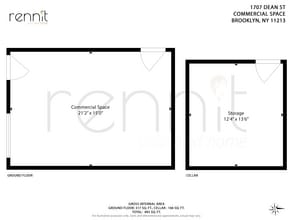 1707 Dean St, Brooklyn, NY for lease Floor Plan- Image 2 of 5