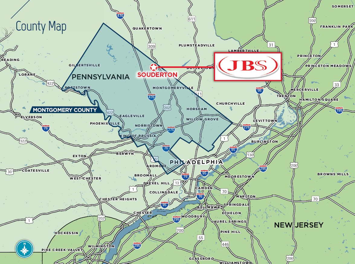 249 Allentown Rd, Souderton, PA 18964 JBS Beef Plant