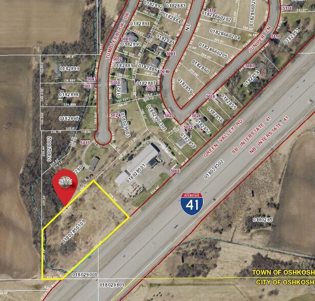 00 Green Valley Rd, Oshkosh, WI for lease - Plat Map - Image 2 of 2