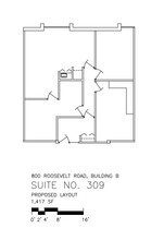 800 Roosevelt Rd, Glen Ellyn, IL for lease Floor Plan- Image 1 of 1