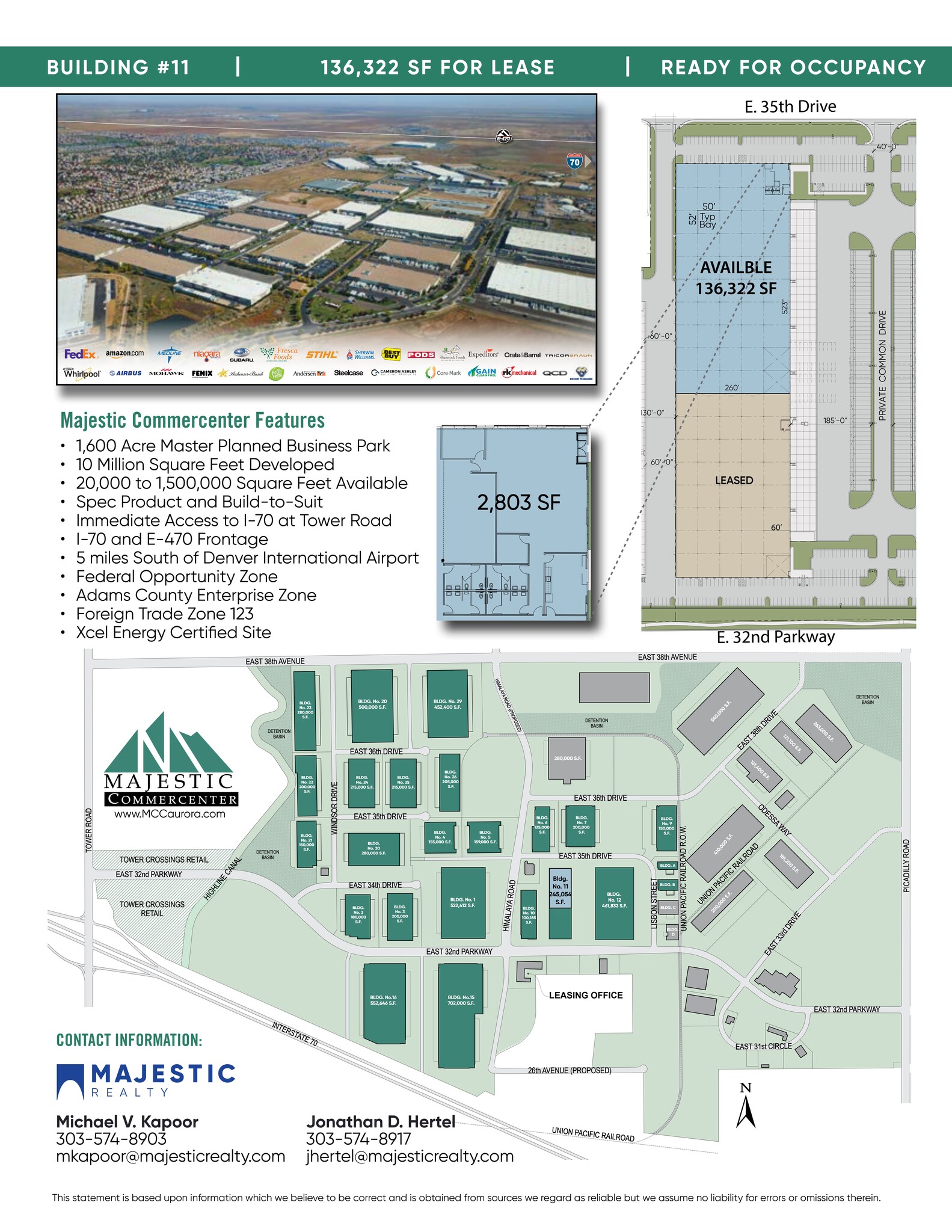 20310 E 35th Dr, Aurora, CO for lease Site Plan- Image 1 of 1