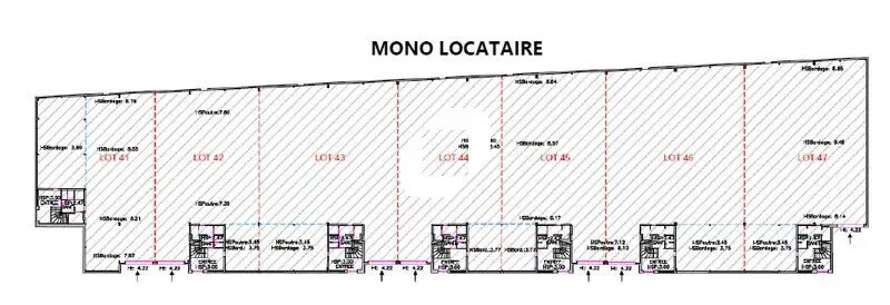Flex in La Courneuve for lease Floor Plan- Image 1 of 6