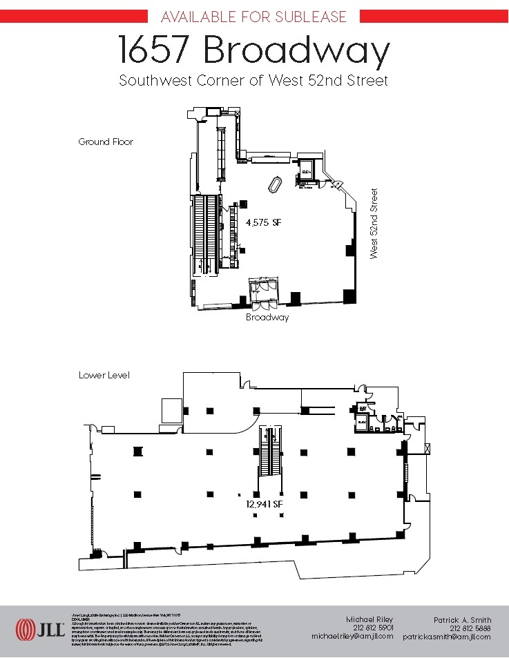 226 W 52nd St, New York, NY for lease Floor Plan- Image 1 of 2